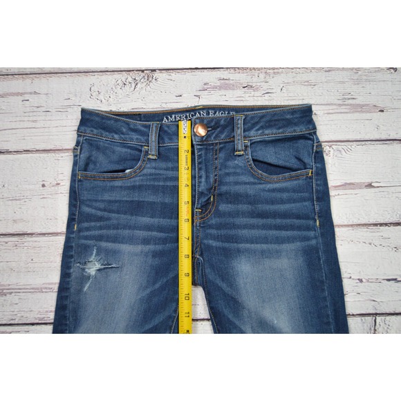 American Eagle Super Super Stretch Jegging Women's Juniors Size 4‎ Pre-Owned - Picture 6 of 16